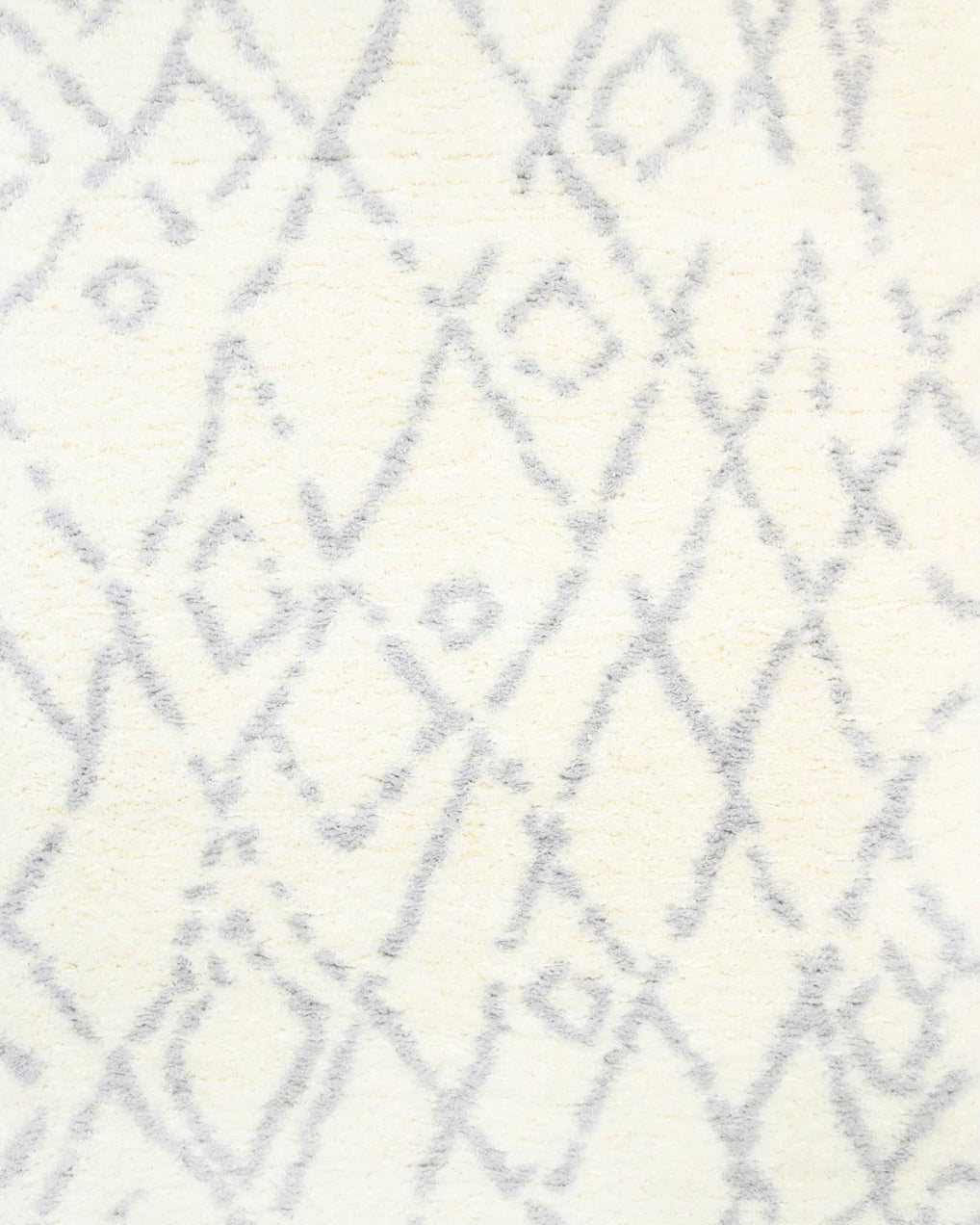 Moroccan Fes Rug Cream Silver