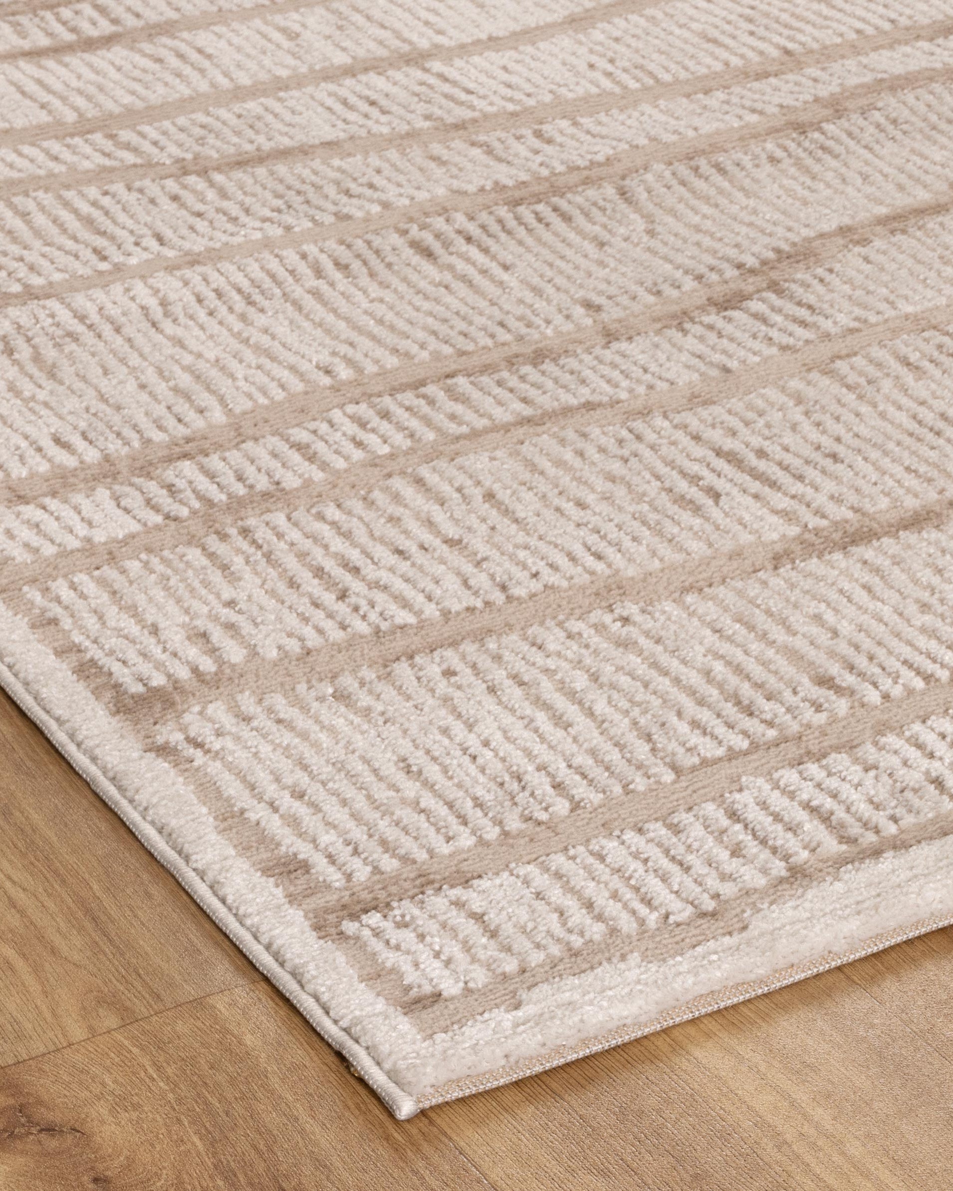 Sierra Abstract Ivory Lines Rug - Ivory modern abstract rug from Vogue Rugs Australia