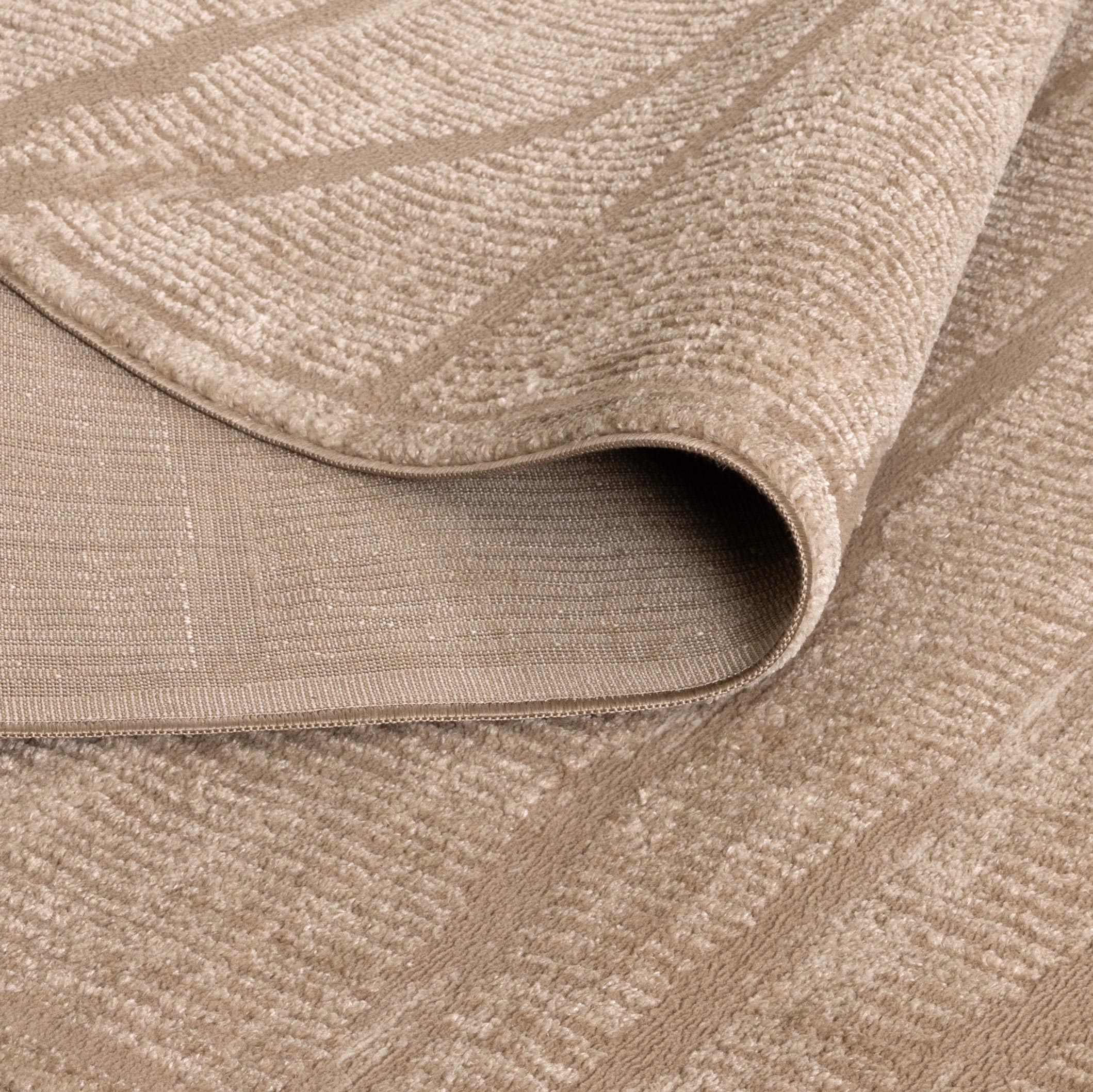 Sierra Abstract Beige Lines Rug.