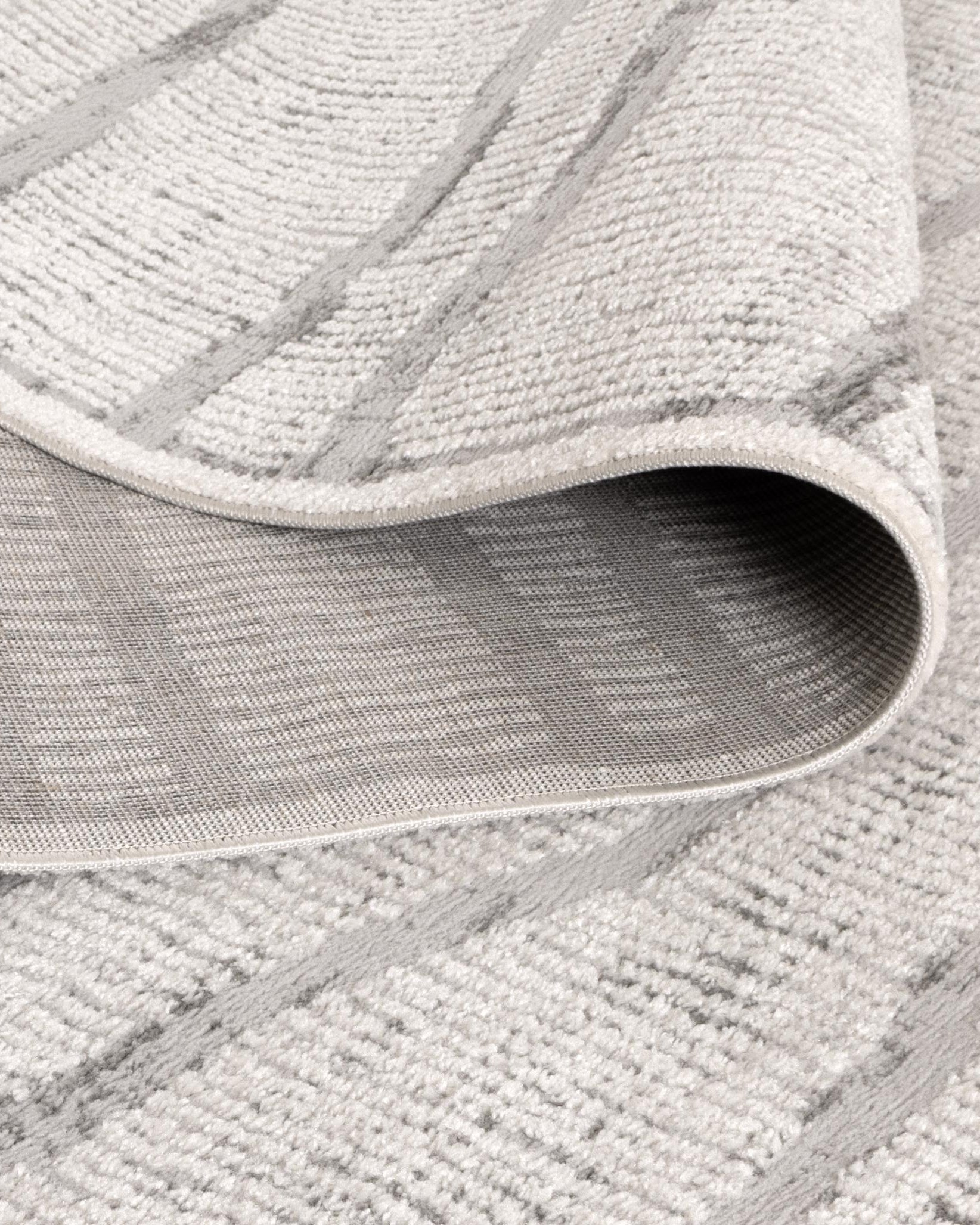 Sierra Abstract Silver Lines Rug - Silver modern abstract rug from Vogue Rugs Australia