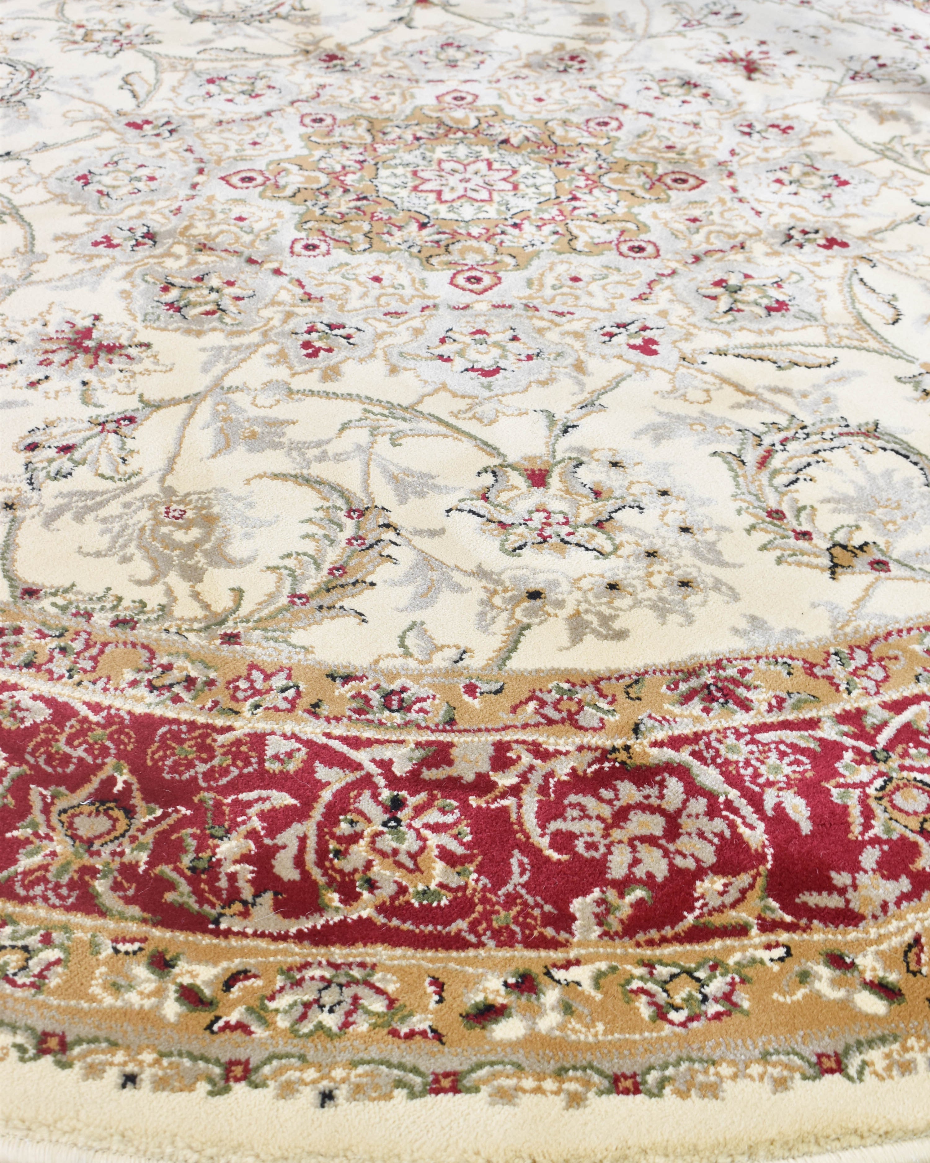 Adelaide 15 Cream Red - Cream traditional rug from Vogue Rugs Australia