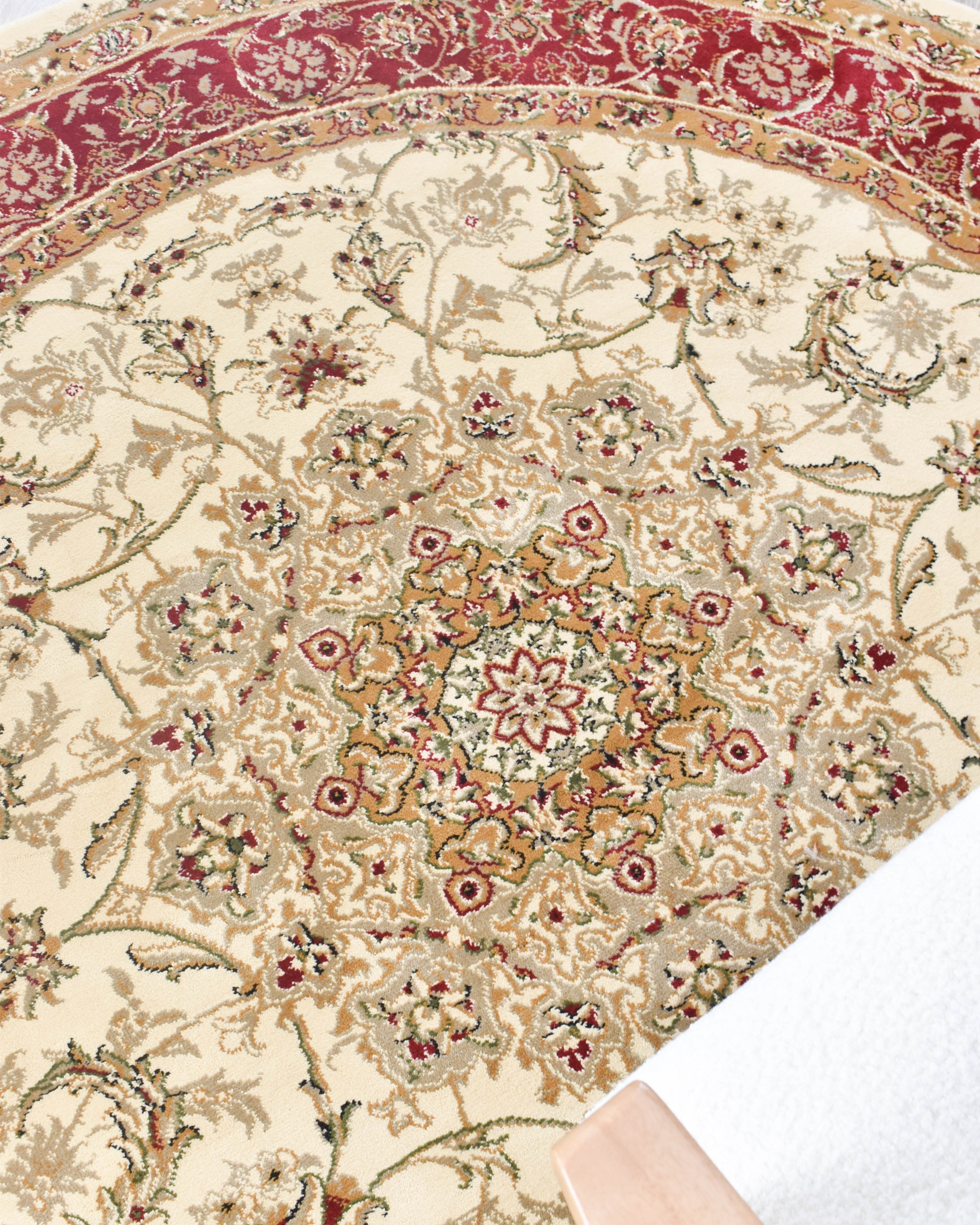 Adelaide 15 Cream Red - Cream traditional rug from Vogue Rugs Australia