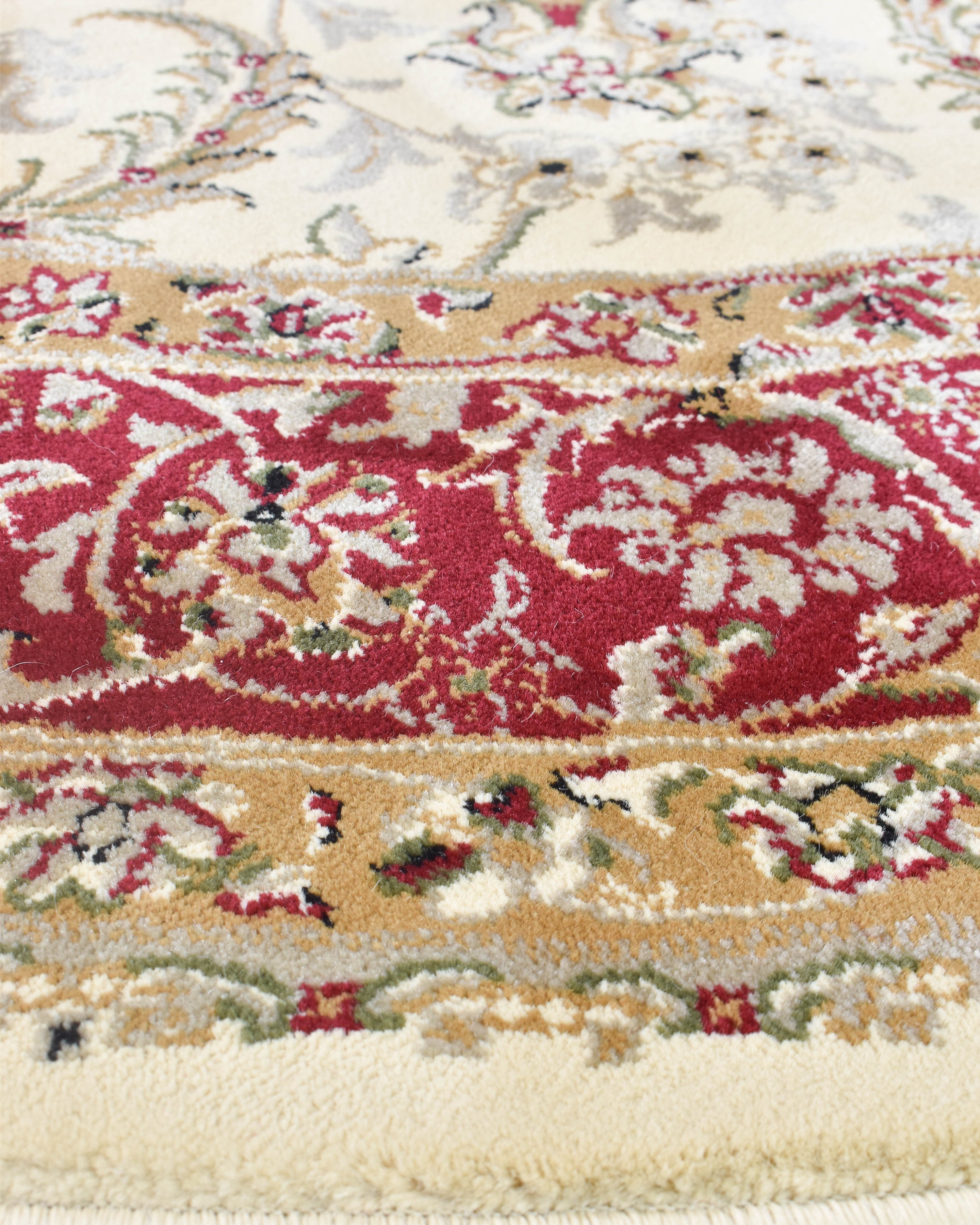 Adelaide 15 Cream Red - Cream traditional rug from Vogue Rugs Australia