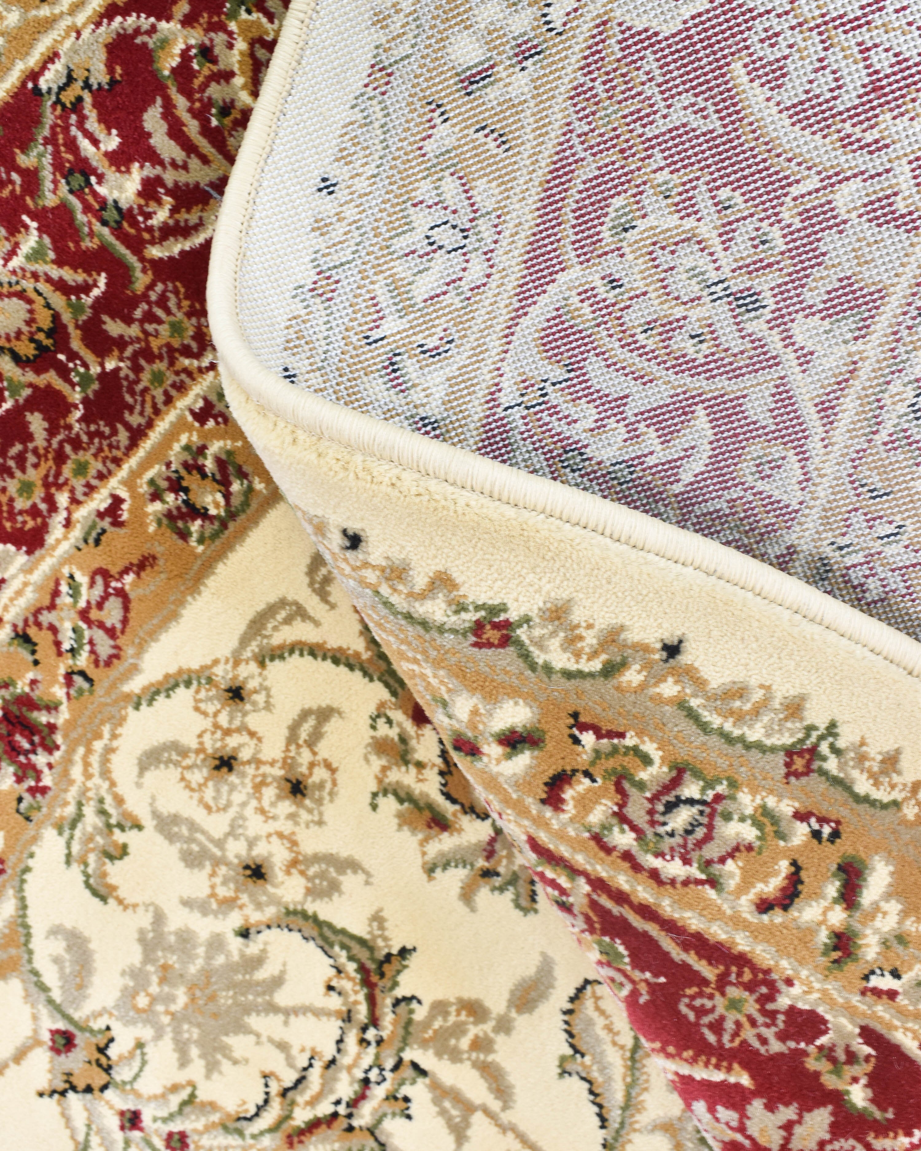 Adelaide 15 Cream Red - Cream traditional rug from Vogue Rugs Australia