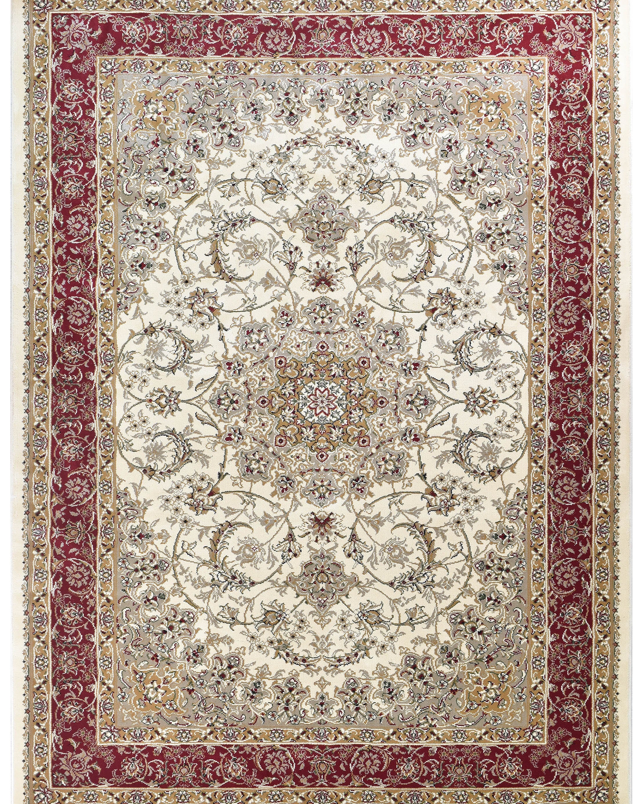 Adelaide 15 Cream Red - Cream traditional rug from Vogue Rugs Australia