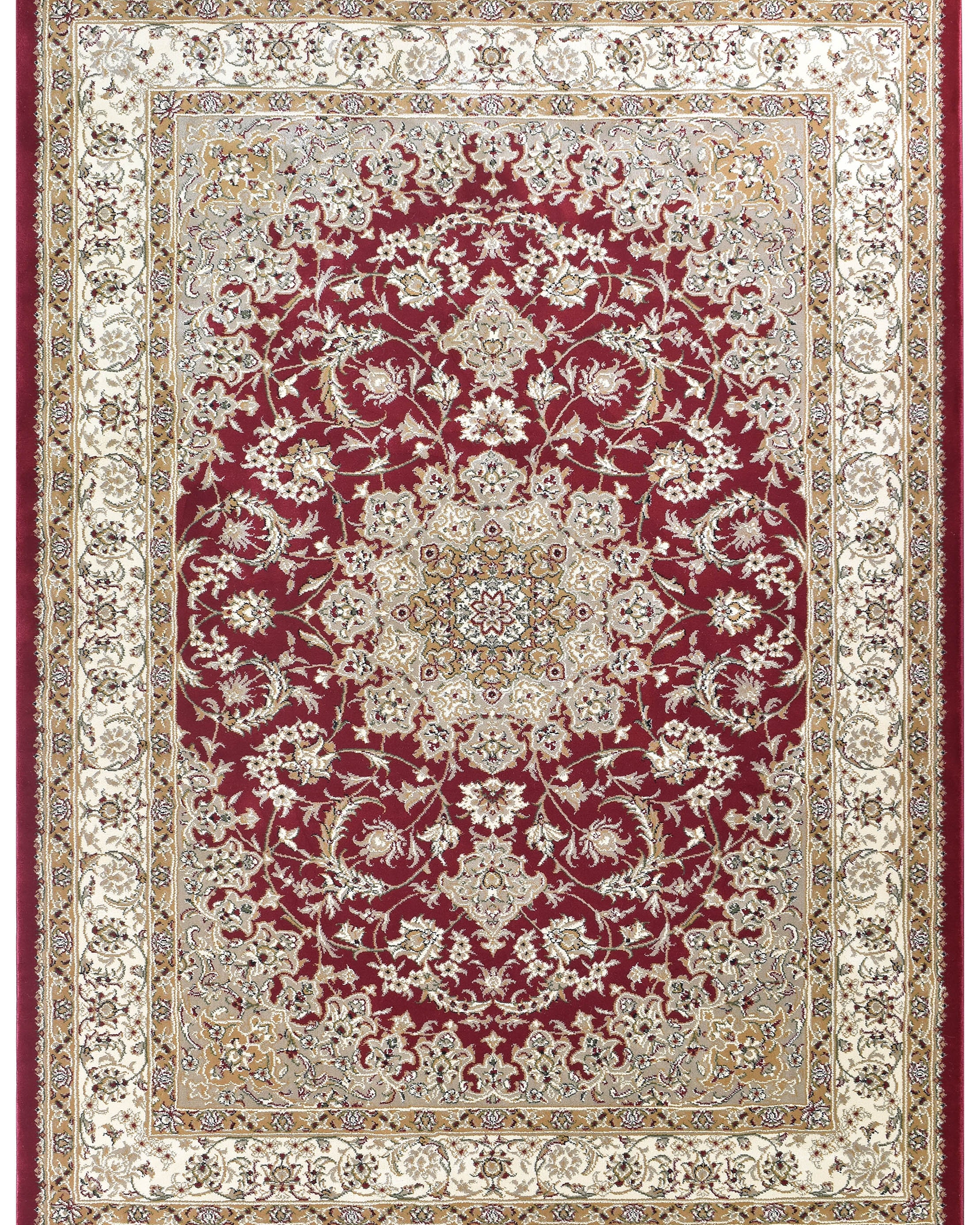 Adelaide 15 Red - Cream traditional rug from Vogue Rugs Australia