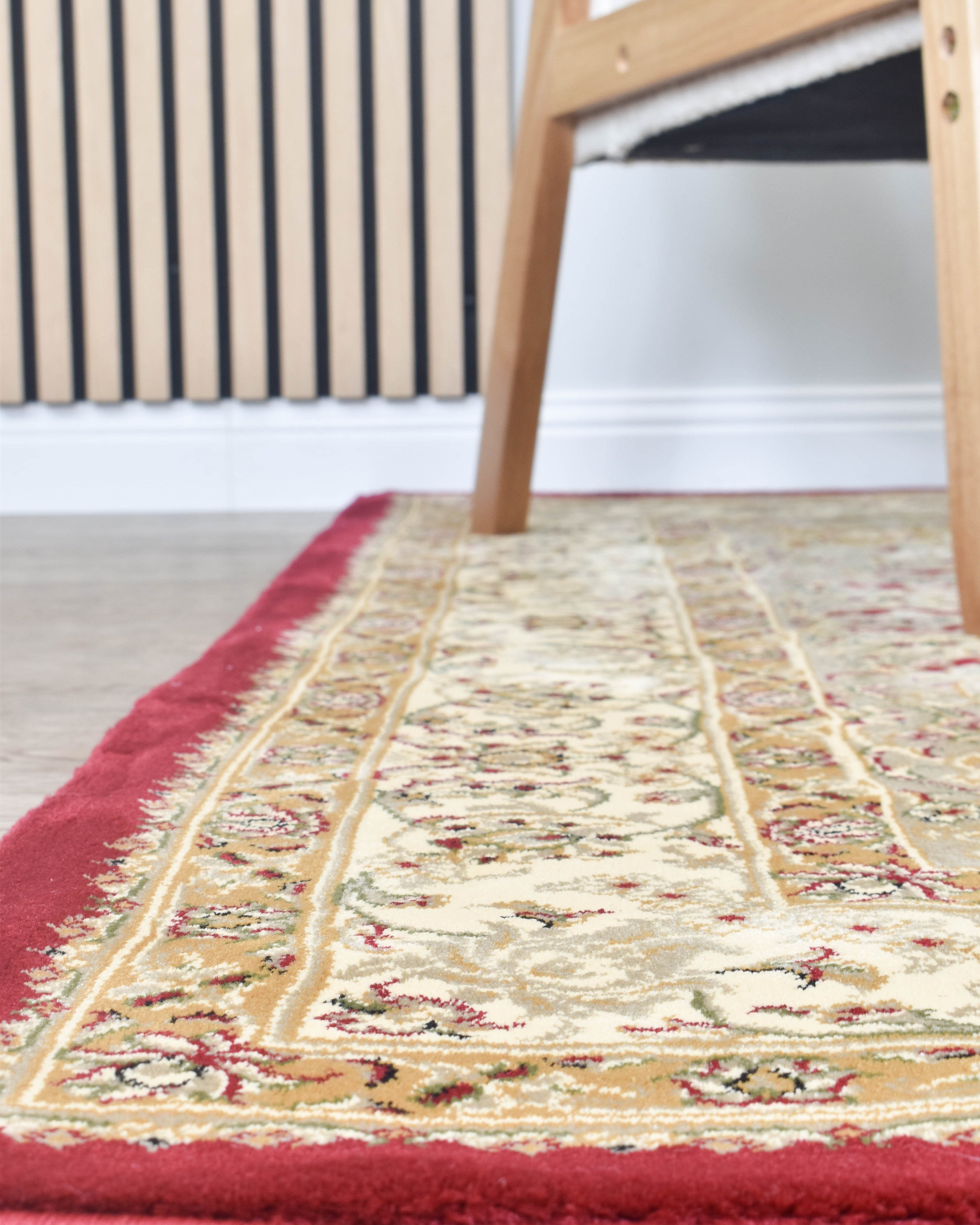 Adelaide 15 Red - Cream traditional rug from Vogue Rugs Australia