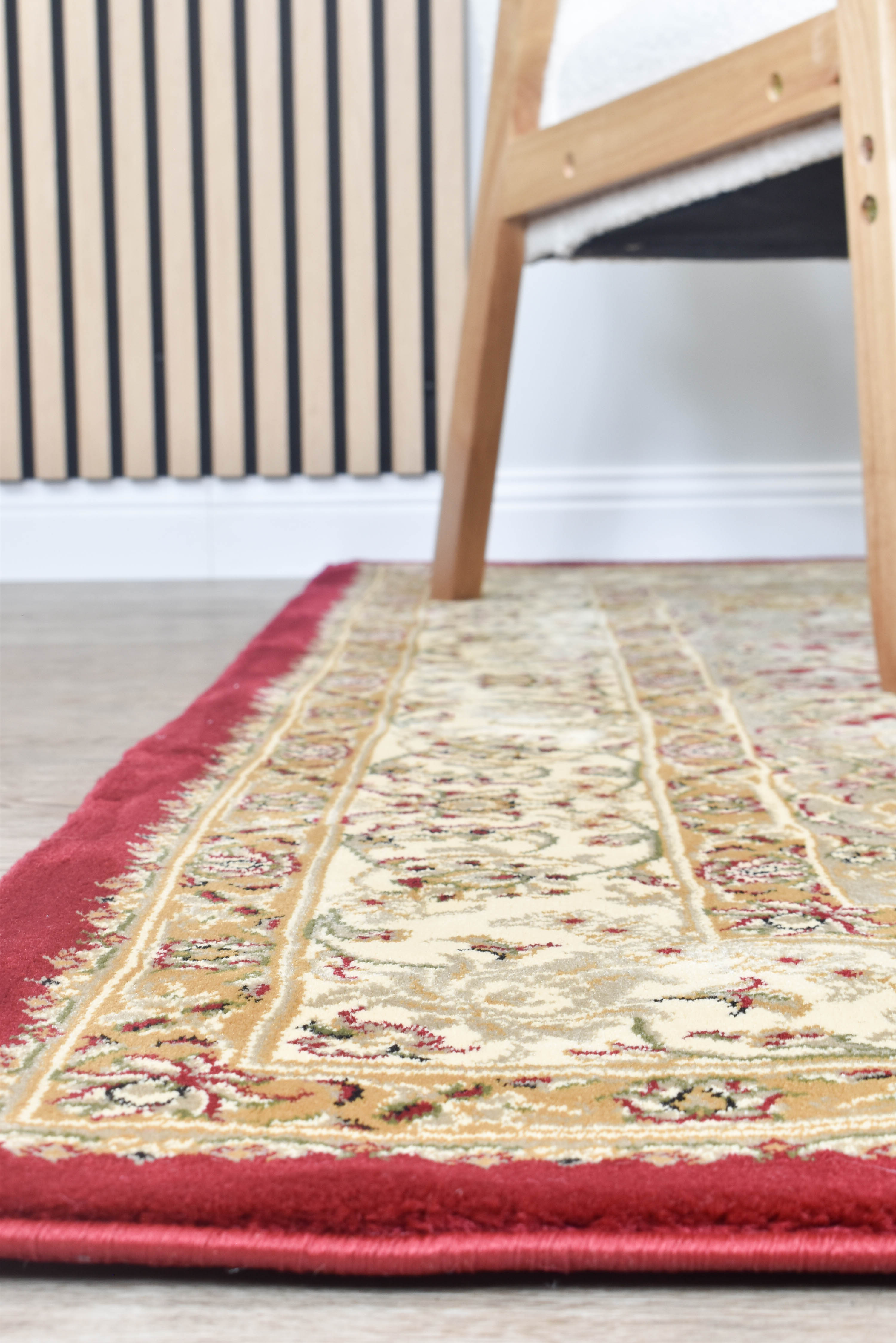Adelaide 15 Red - Cream traditional rug from Vogue Rugs Australia