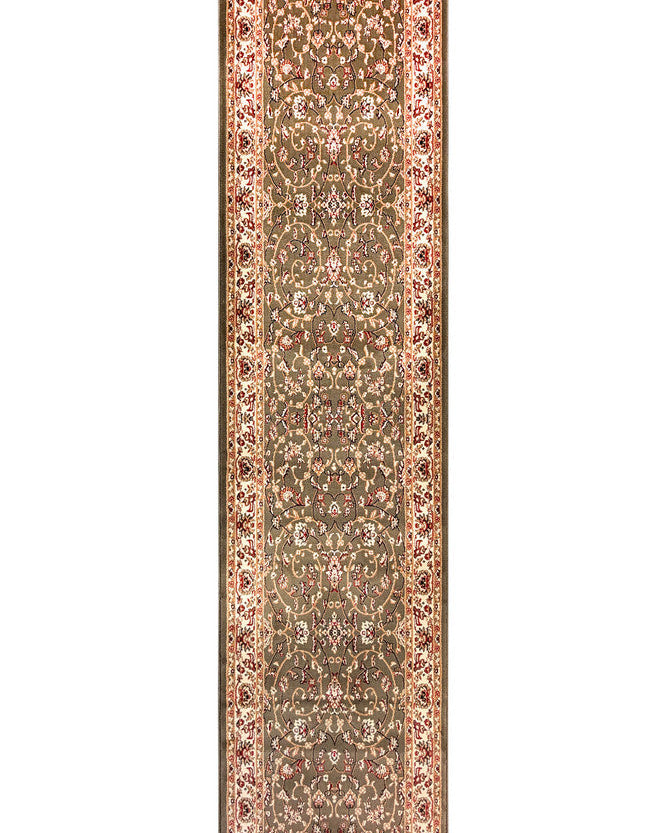 Adelaide 79 Green - Cream traditional rug from Vogue Rugs Australia