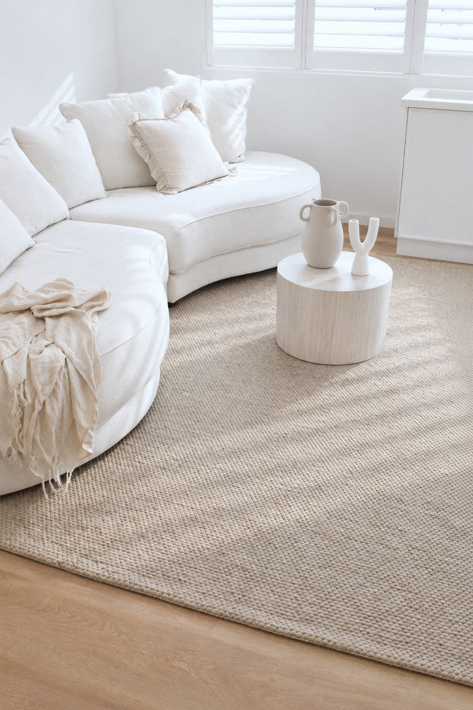 Allure Stone Mist Wool Rug.