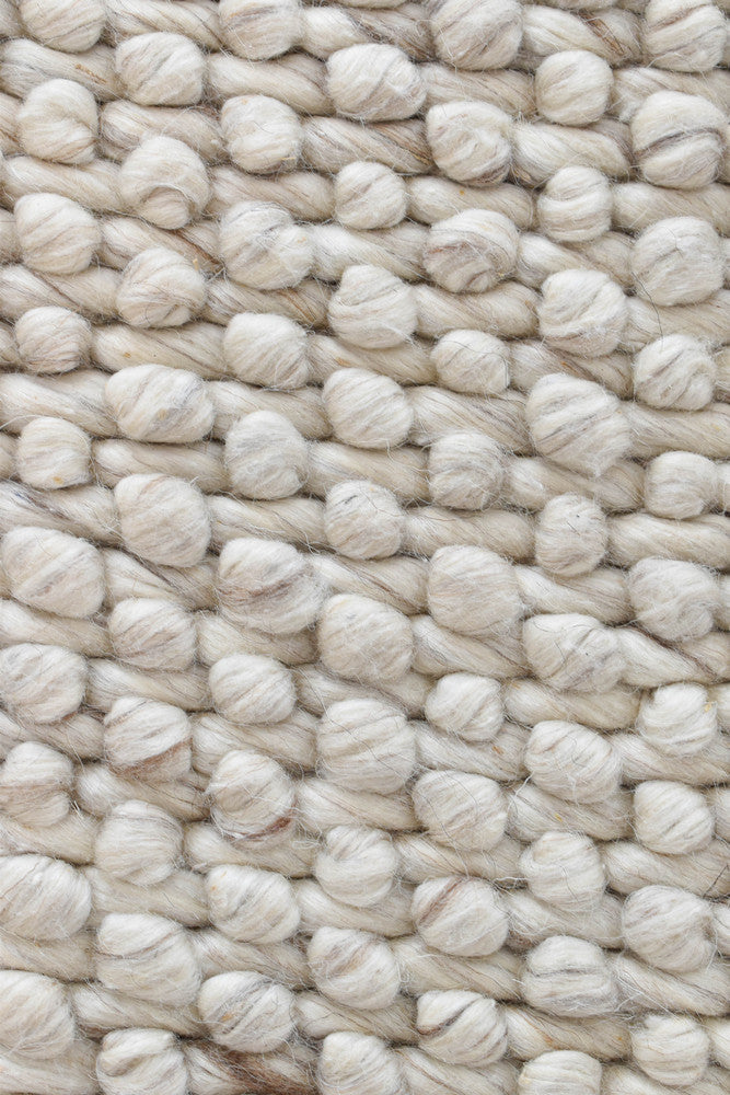 Allure Warm Ivory Wool Rug.