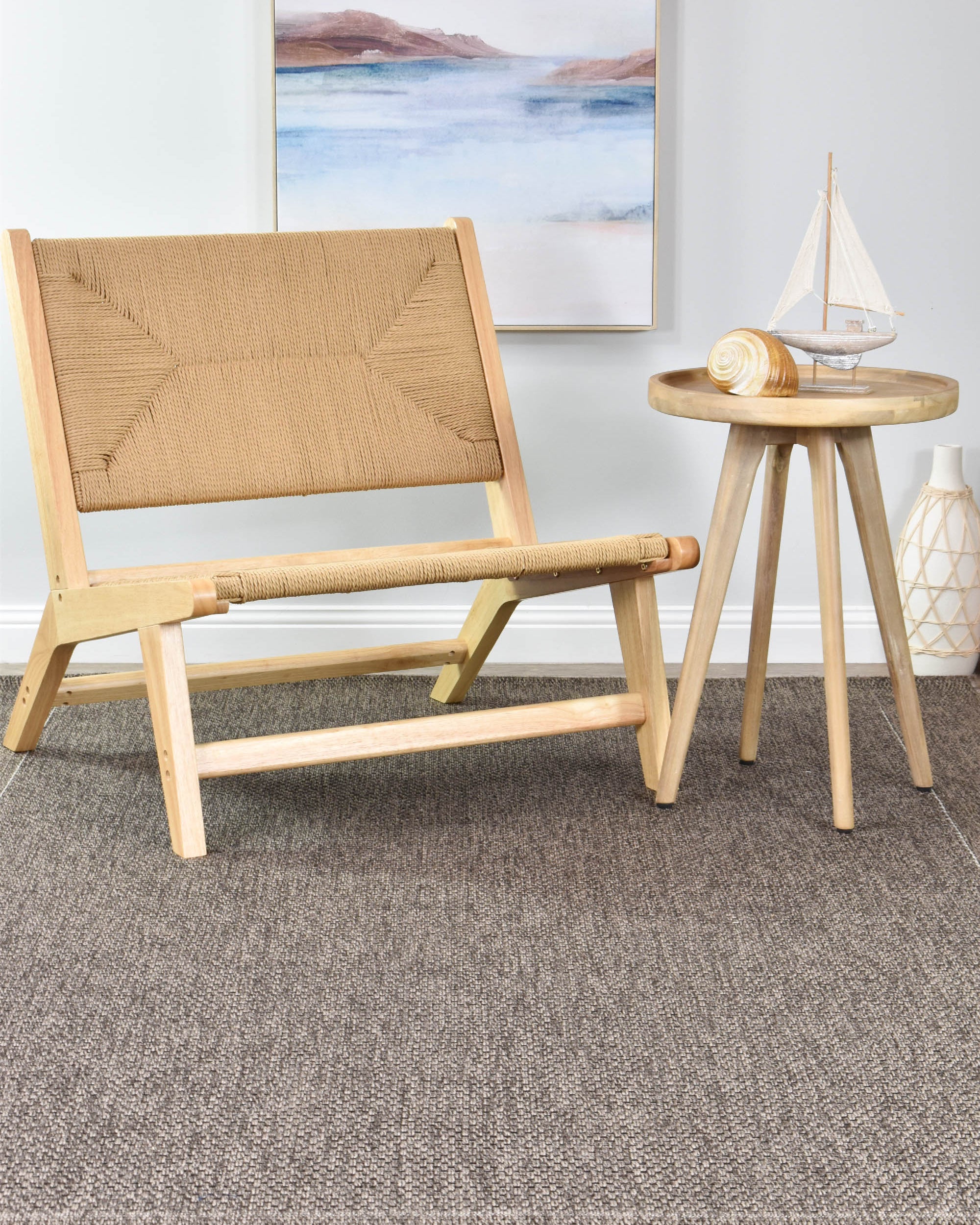 All Seasons Sisal Charcoal Rug 3900-088 - Charcoal indoor/outdoor rug from Vogue Rugs Australia