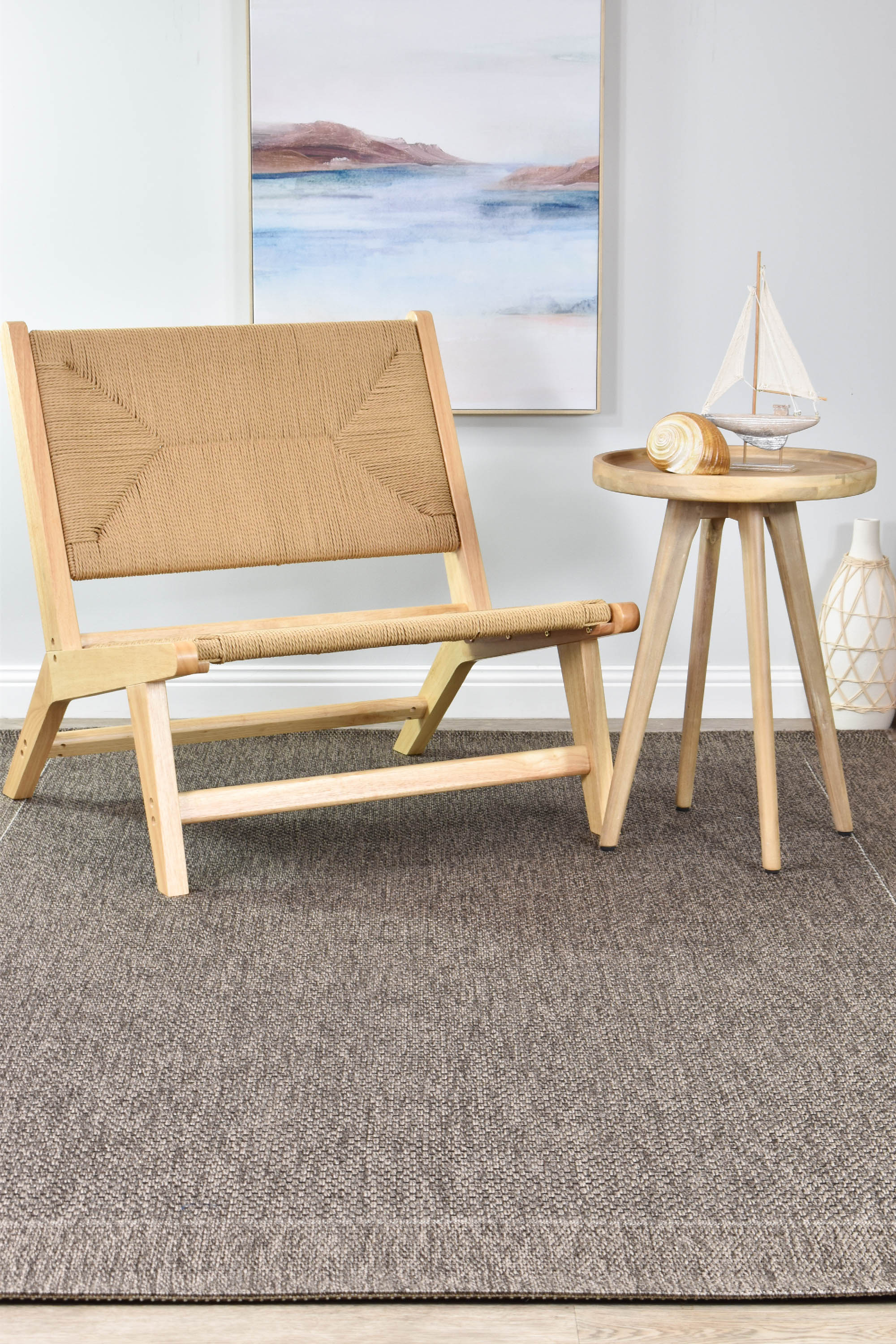 All Seasons Sisal Charcoal Rug 3900-088.
