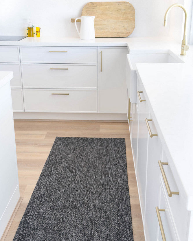 All Seasons Outdoor Anthracite Runner - Grey indoor/outdoor rug from Vogue Rugs Australia