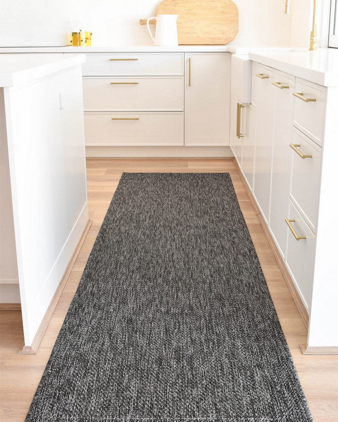 All Seasons Outdoor Anthracite Runner - Grey indoor/outdoor rug from Vogue Rugs Australia