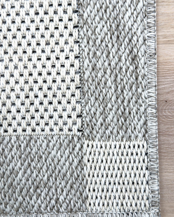 All Seasons Outdoor Cream Grey - Cream indoor/outdoor rug from Vogue Rugs Australia