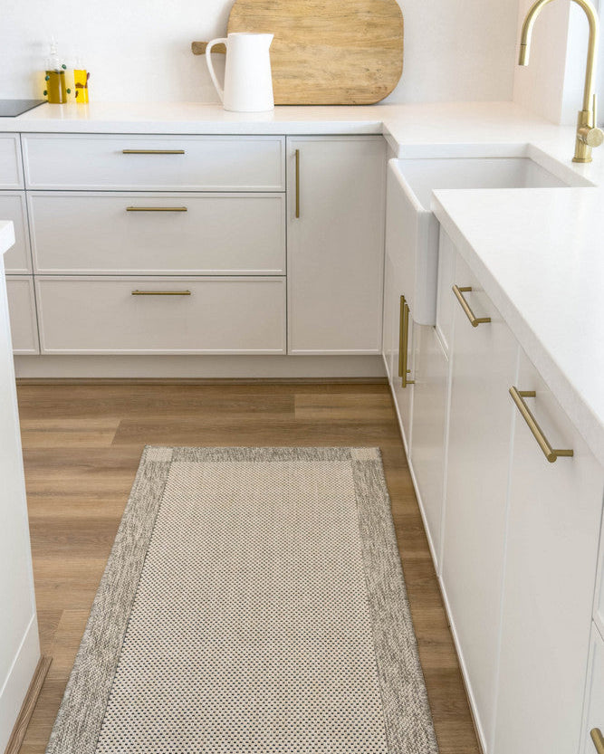 All Seasons Outdoor Cream Grey - Cream indoor/outdoor rug from Vogue Rugs Australia