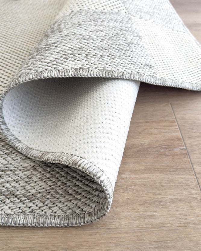 All Seasons Outdoor Cream Grey - Cream indoor/outdoor rug from Vogue Rugs Australia