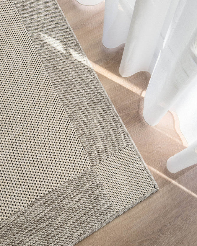 All Seasons Outdoor Cream Grey - Cream indoor/outdoor rug from Vogue Rugs Australia