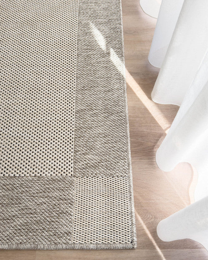 All Seasons Outdoor Cream Grey - Cream indoor/outdoor rug from Vogue Rugs Australia