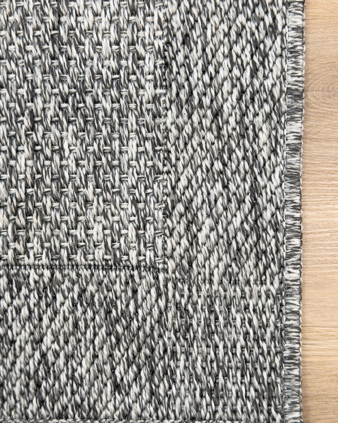 All Seasons Outdoor Grey Runner - Grey indoor/outdoor rug from Vogue Rugs Australia