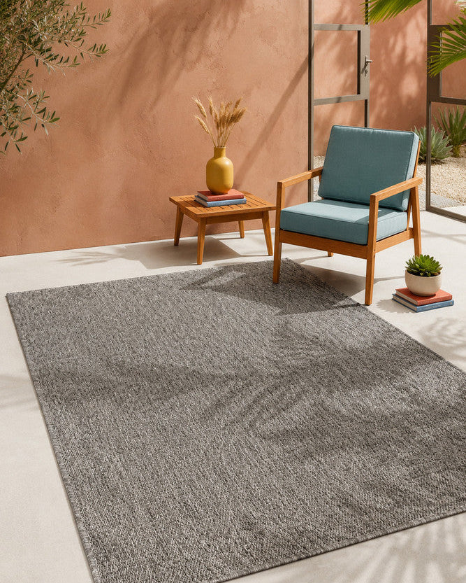 All Seasons Outdoor Grey - Grey indoor/outdoor rug from Vogue Rugs Australia