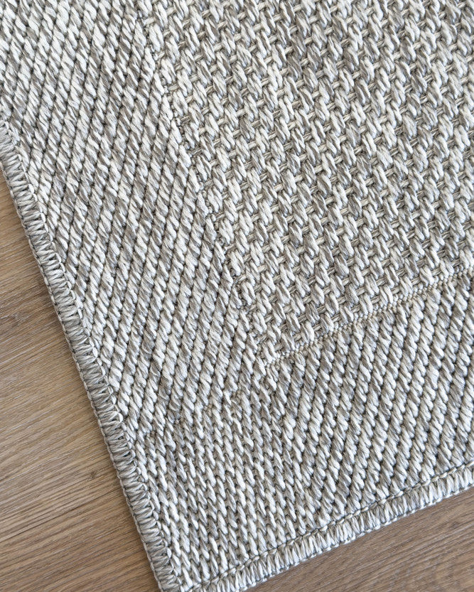 All Seasons Outdoor Light Grey Runner - Grey indoor/outdoor rug from Vogue Rugs Australia