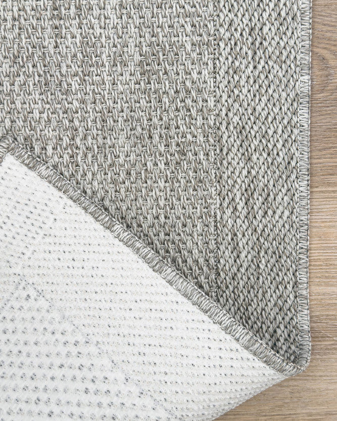 All Seasons Outdoor Light Grey Runner - Grey indoor/outdoor rug from Vogue Rugs Australia