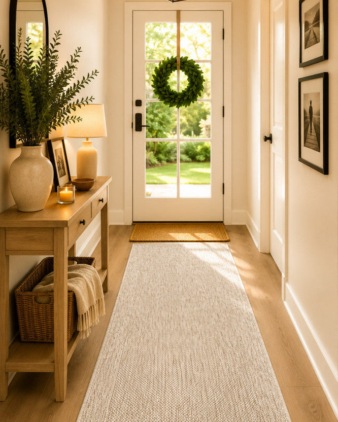 All Seasons Outdoor Light Beige - Beige indoor/outdoor rug from Vogue Rugs Australia