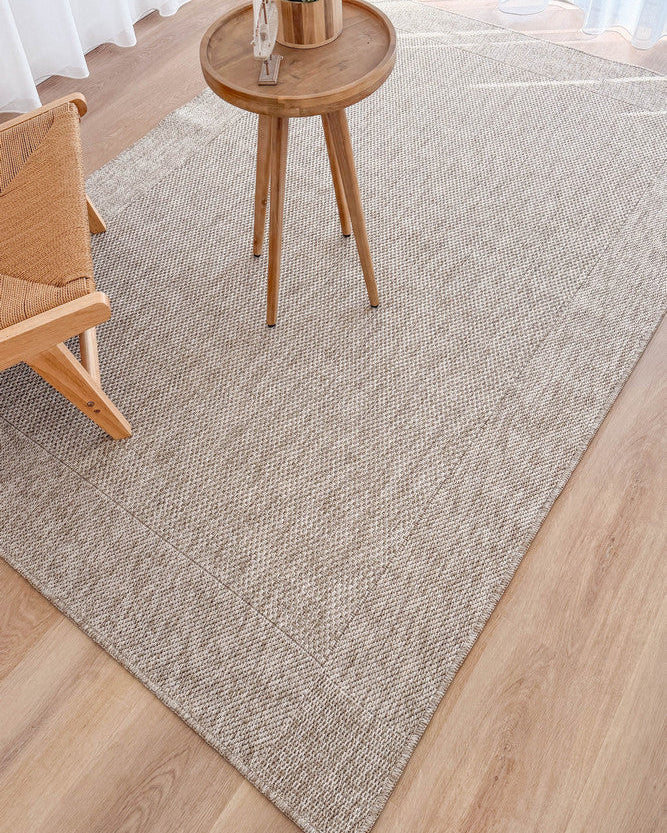 All Seasons Outdoor Light Beige - Beige indoor/outdoor rug from Vogue Rugs Australia