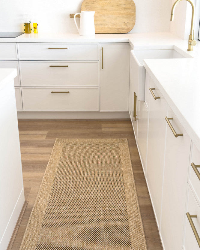 All Seasons Outdoor Sand Black - Black indoor/outdoor rug from Vogue Rugs Australia