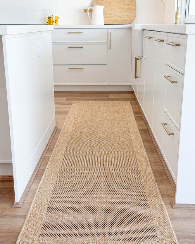 All Seasons Outdoor Sand Black - Black indoor/outdoor rug from Vogue Rugs Australia