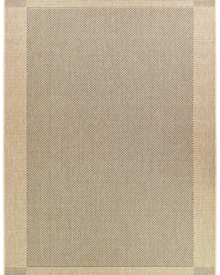 All Seasons Outdoor Sand Black - Black indoor/outdoor rug from Vogue Rugs Australia