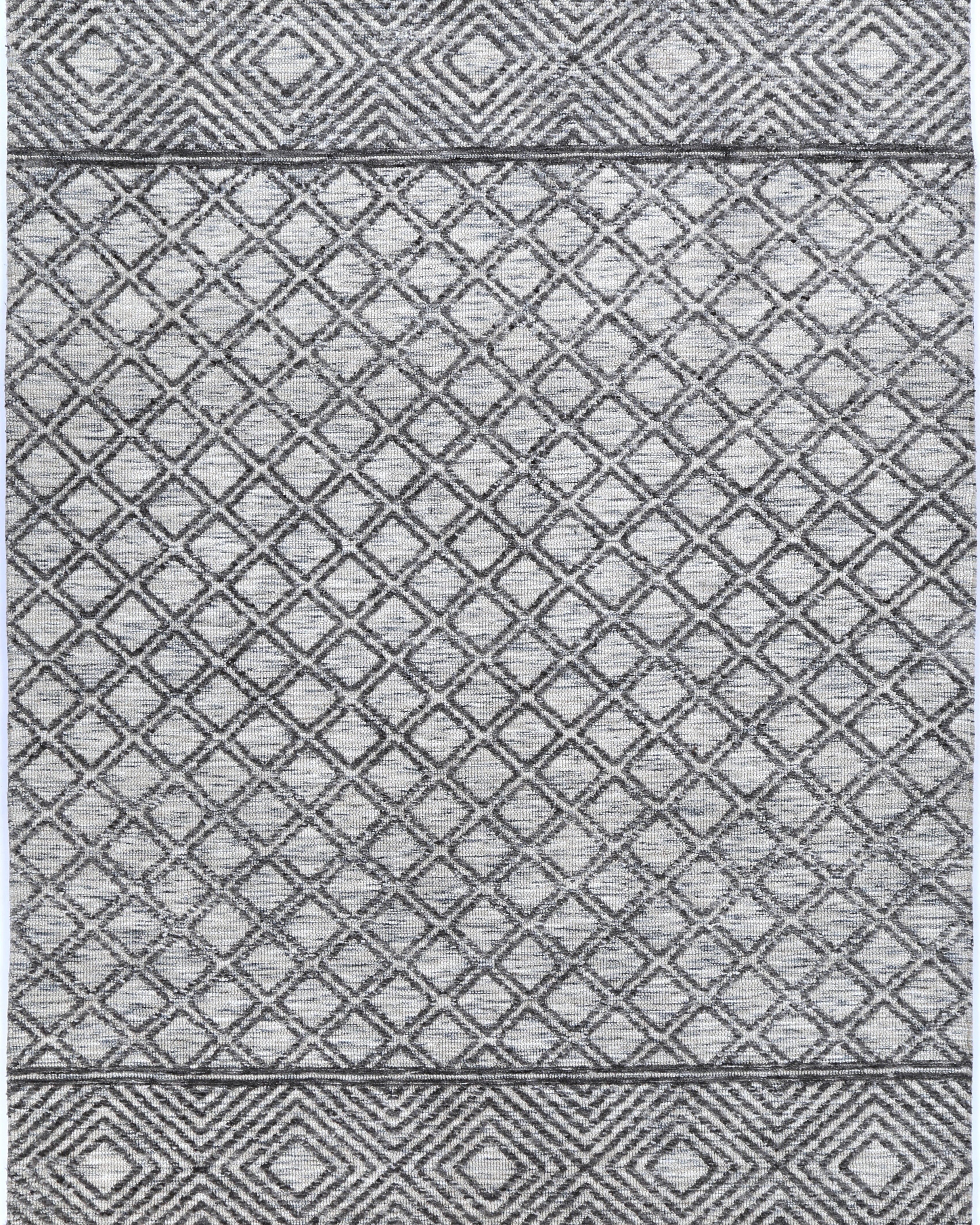 Alayah Diamond Trellis Grey & taupe Rug Product shot