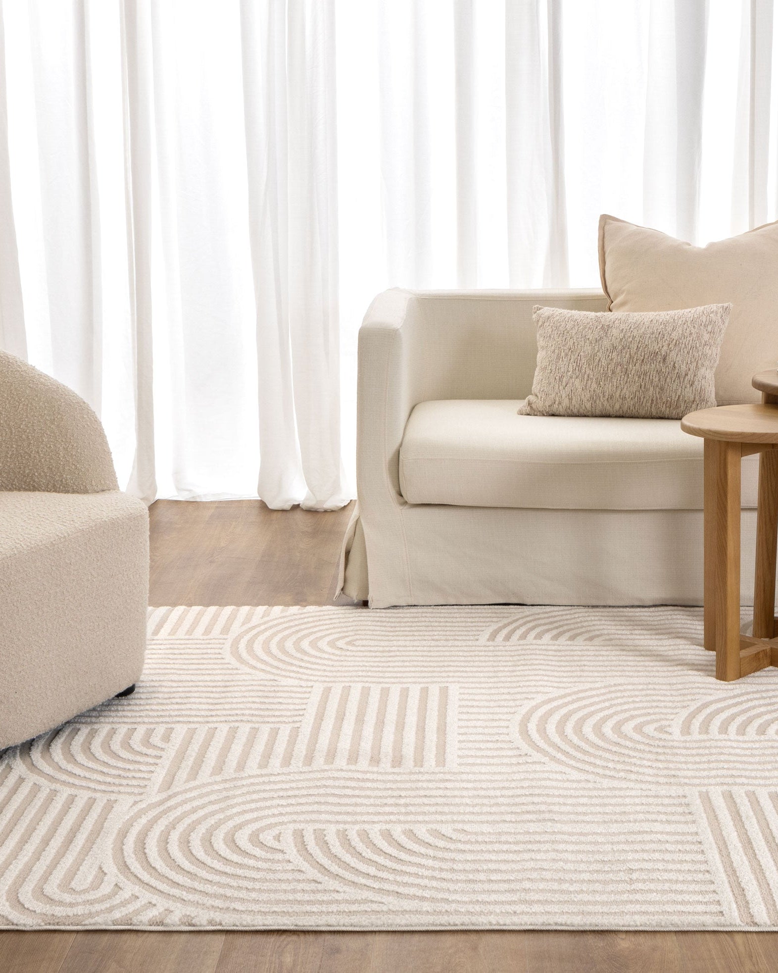 Sierra Arches Beige Ivory Rug - Beige area rug rug from Vogue Rugs Australia