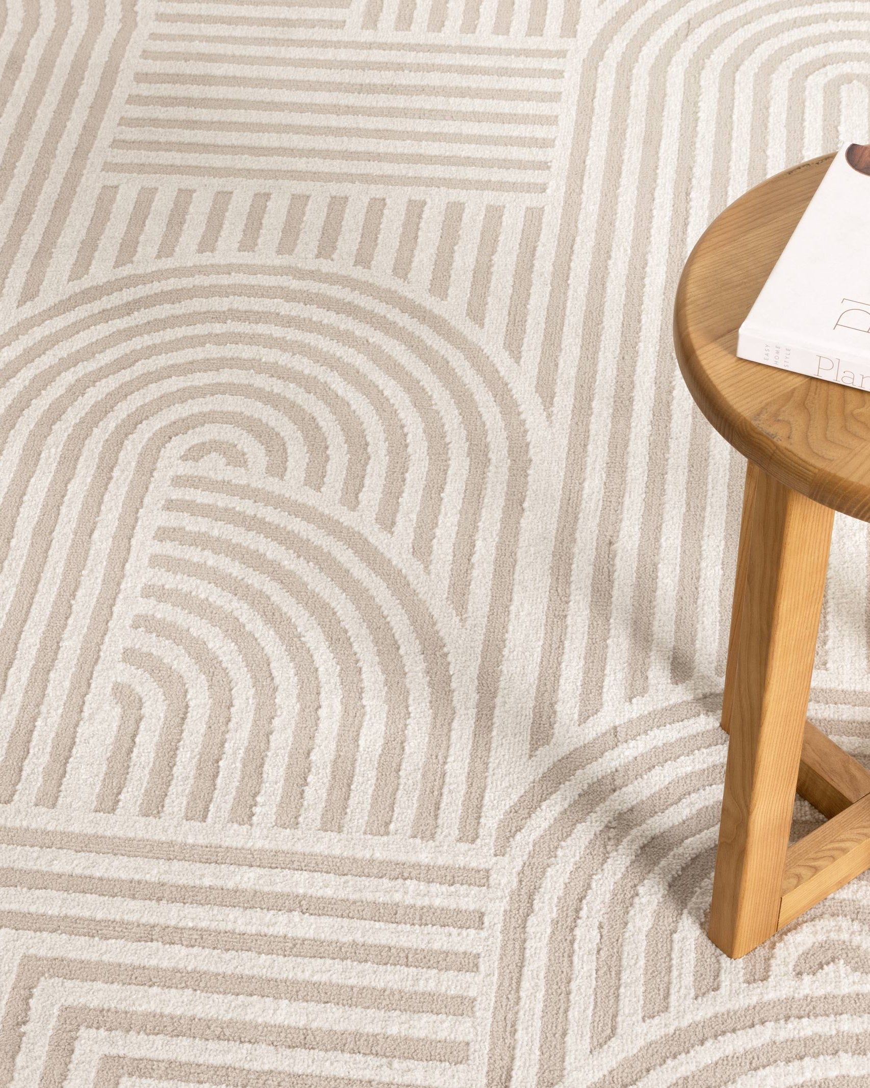 Sierra Arches Beige Ivory Rug - Beige area rug rug from Vogue Rugs Australia