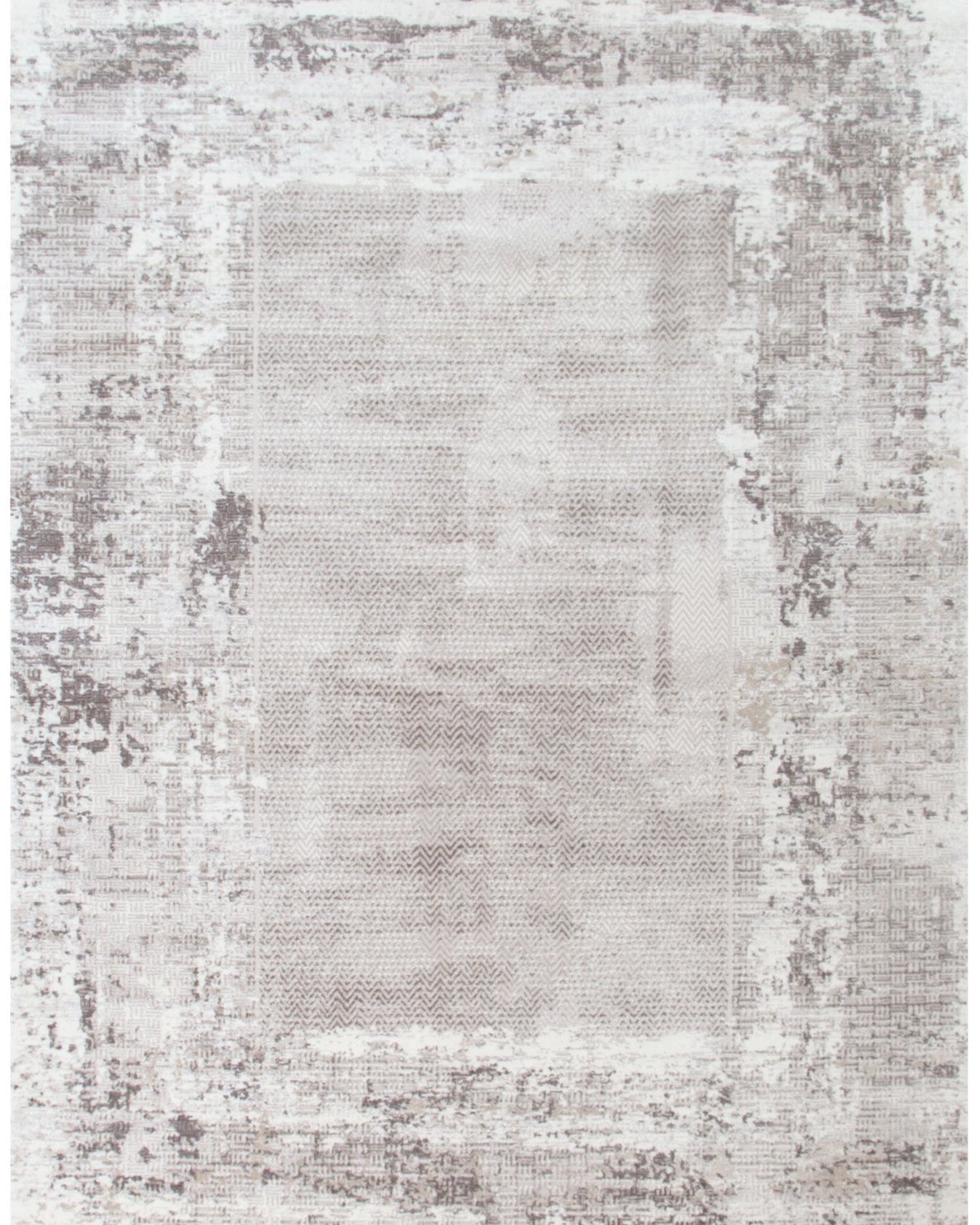 Atina Distressed Border Beige Grey Rug - AT04 - Beige area rug rug from Vogue Rugs Australia