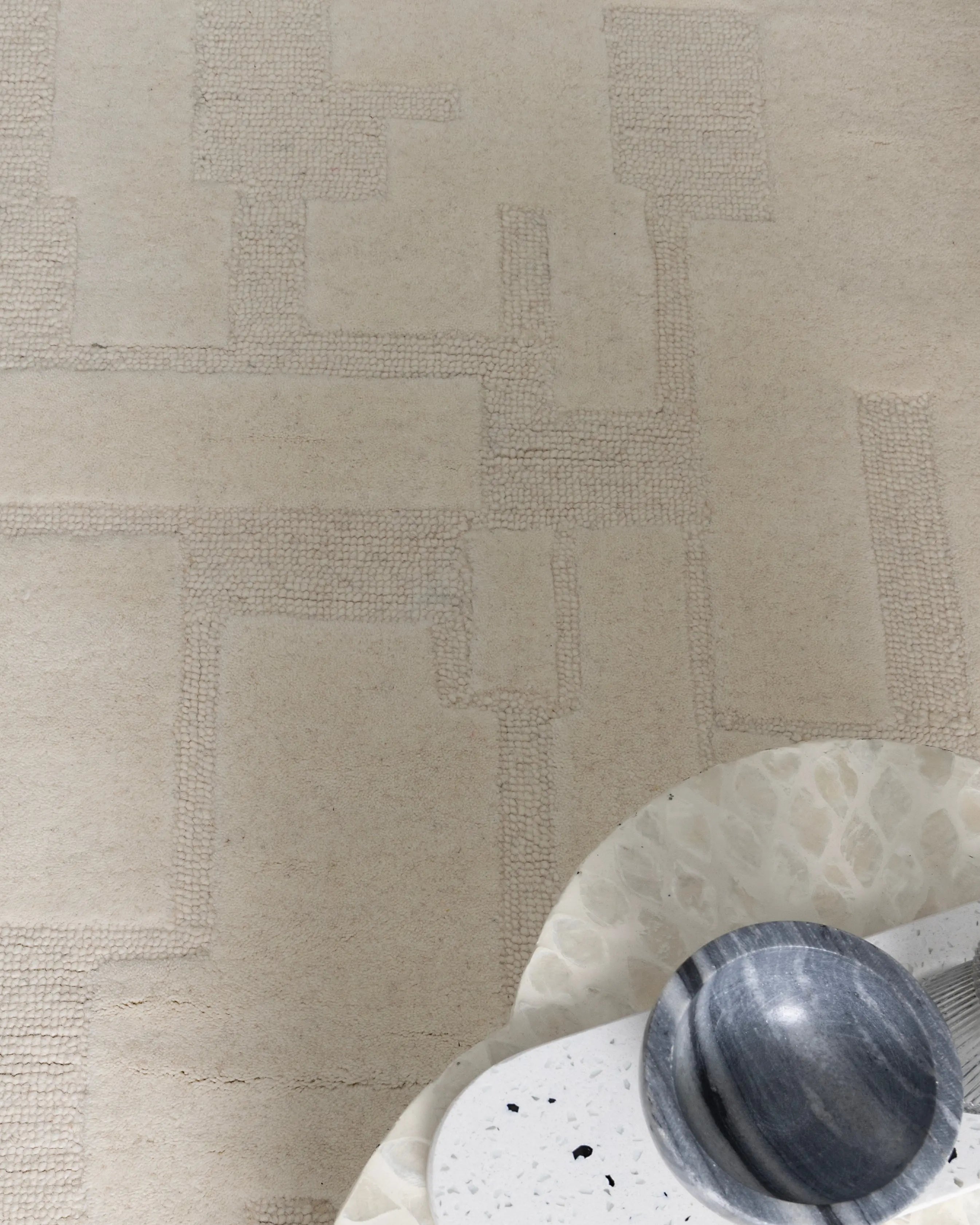 Albion Ivory Wool Rug MAARIA