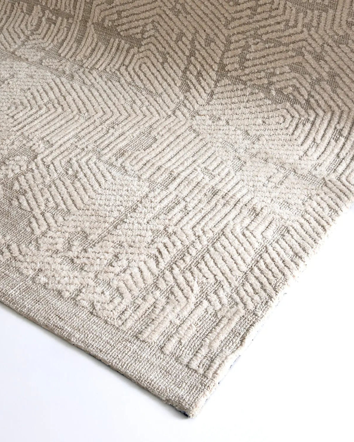Avalon Abstract Rug Ivory - Blue modern abstract rug from Vogue Rugs Australia