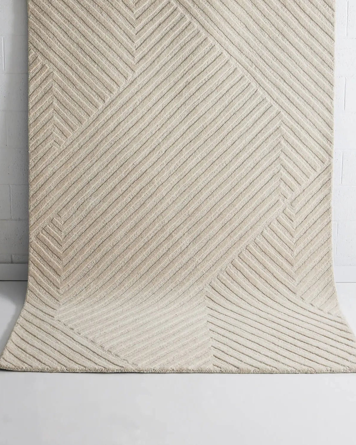 Azure Wool Rug Ivory - Blue azure rug from Vogue Rugs Australia