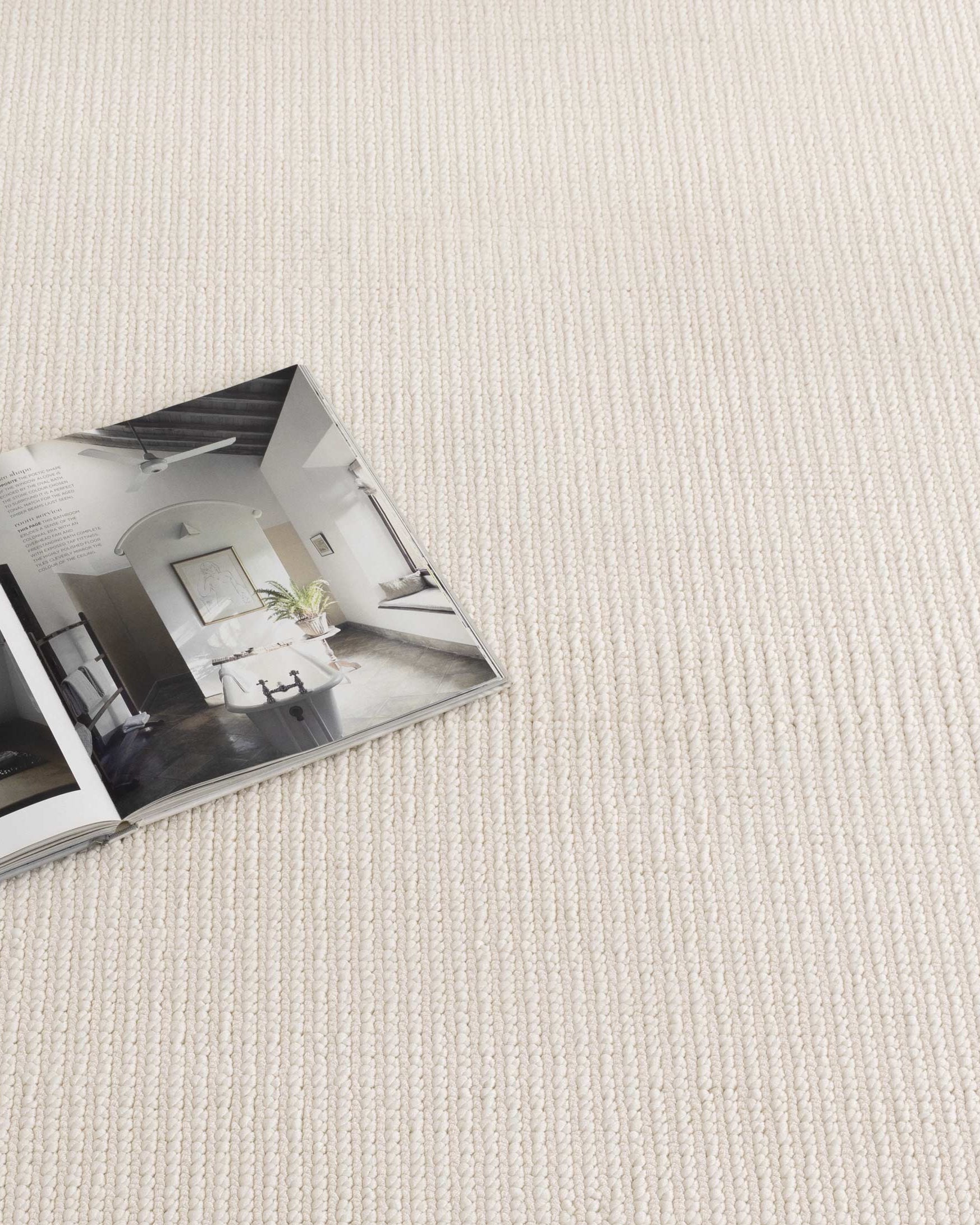 Berno Ivory Loop Rug - B001 - Ivory area rug rug from Vogue Rugs Australia