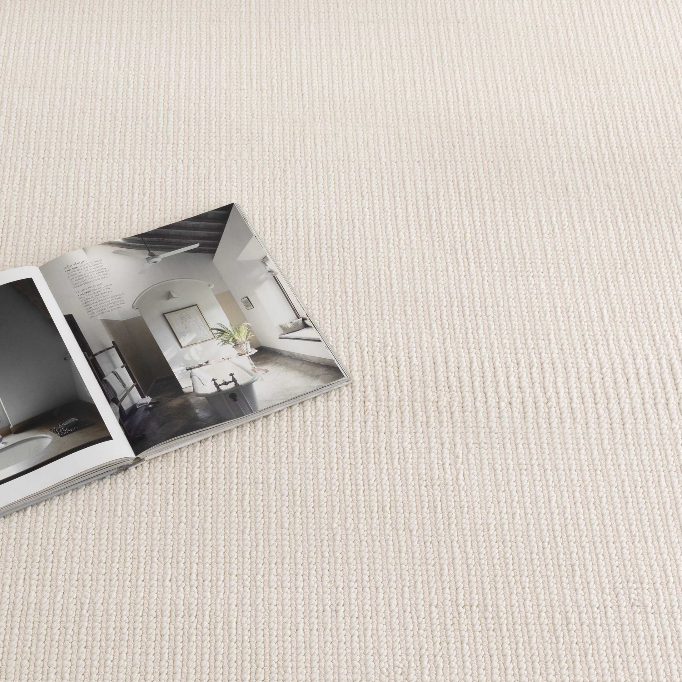 Berno Ivory Loop Rug - B001.