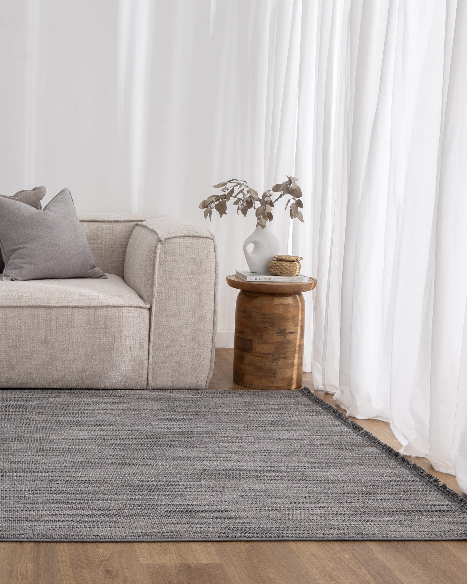 Berno Charcoal Loop Rug - B005 - Charcoal area rug rug from Vogue Rugs Australia