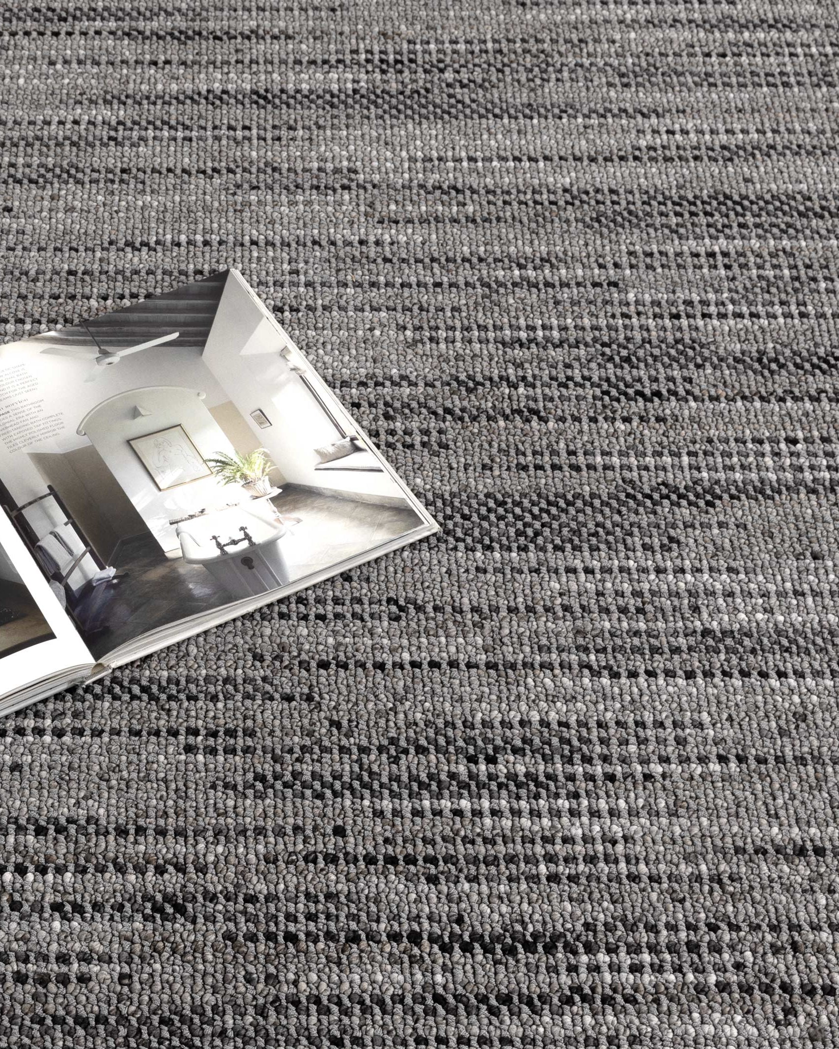 Berno Charcoal Loop Rug - B005 - Charcoal area rug rug from Vogue Rugs Australia