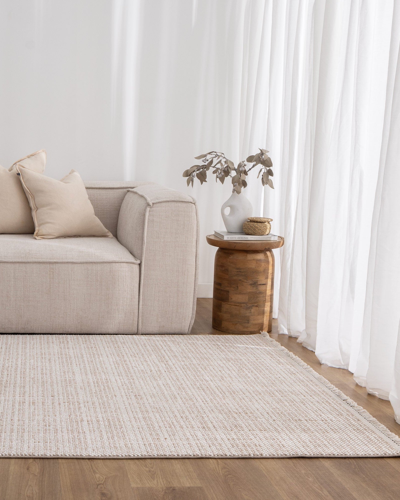 Berno Ivory Beige Loop Rug - B008 - Beige area rug rug from Vogue Rugs Australia