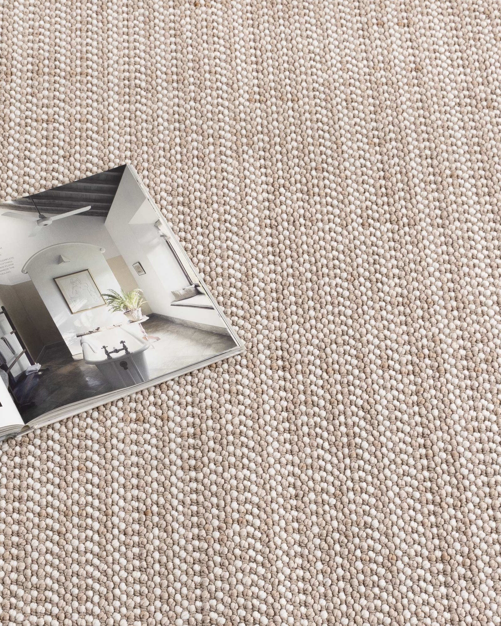 Berno Ivory Beige Loop Rug - B008 - Beige area rug rug from Vogue Rugs Australia