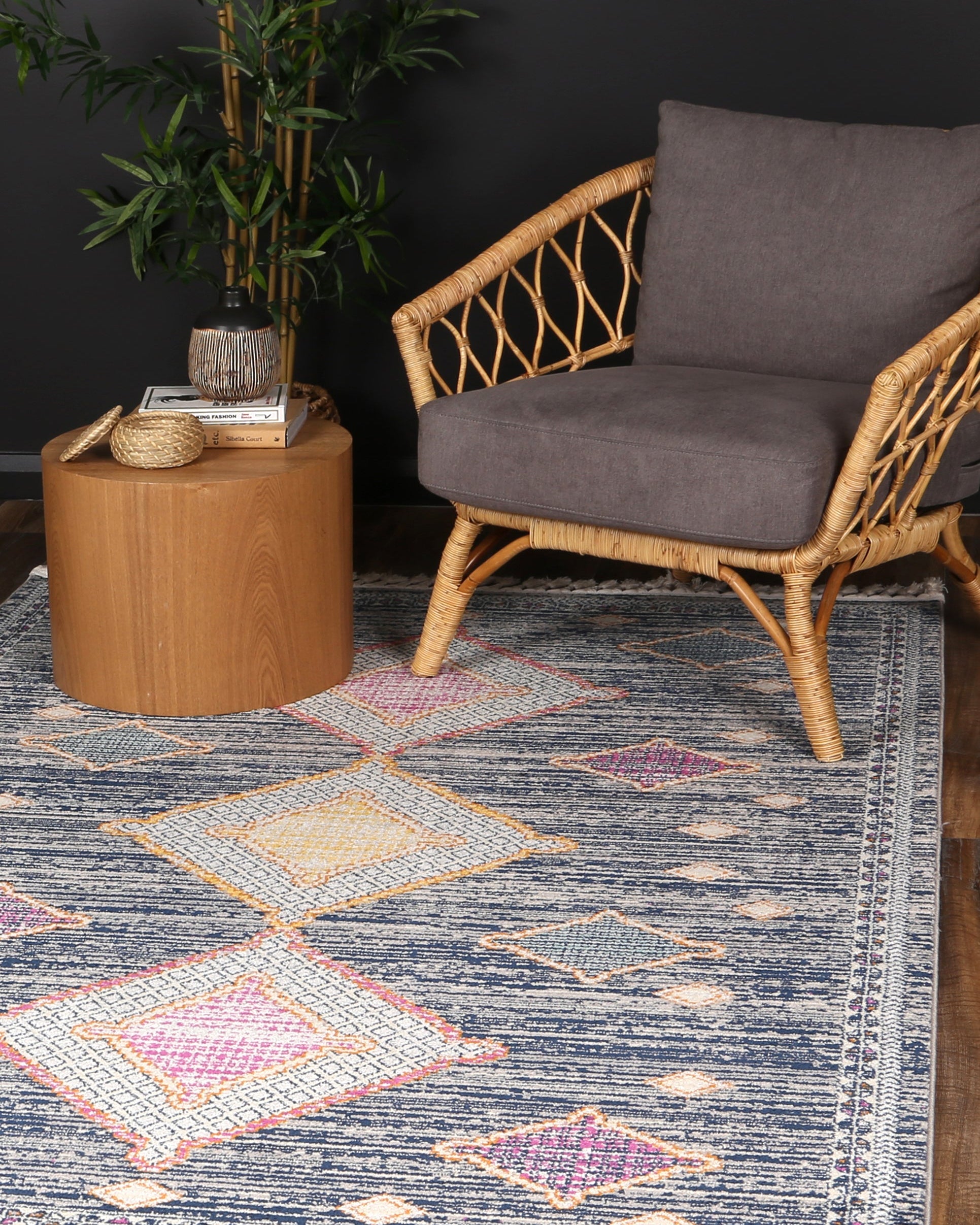 Asilah Bo63A D.Blue Grey - Blue asilah rug from Vogue Rugs Australia