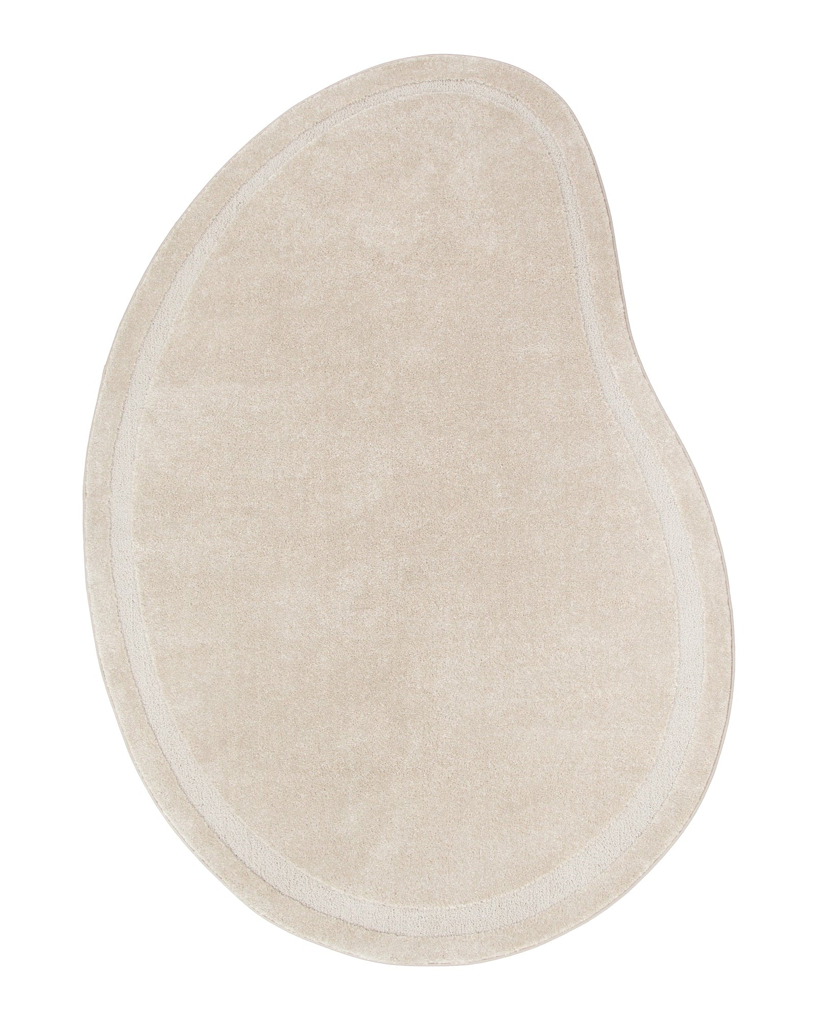 Nessa Beige Jellybean Rug (N700) - Beige area rug rug from Vogue Rugs Australia