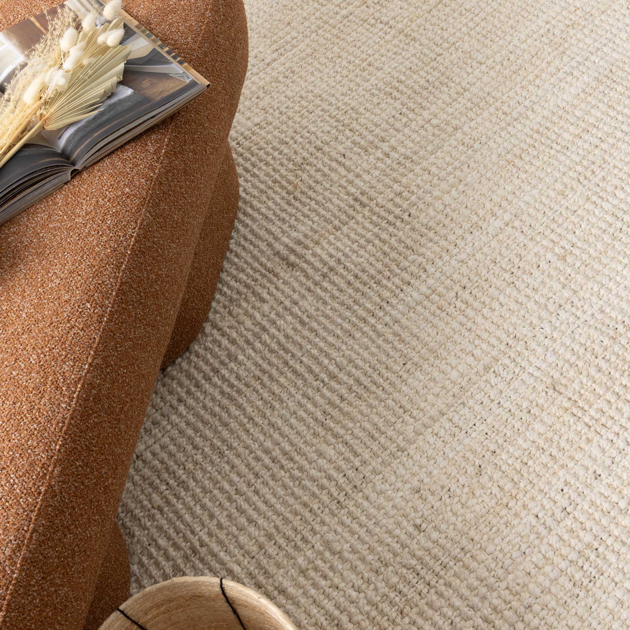 Bengal Bleached Jute Rug.