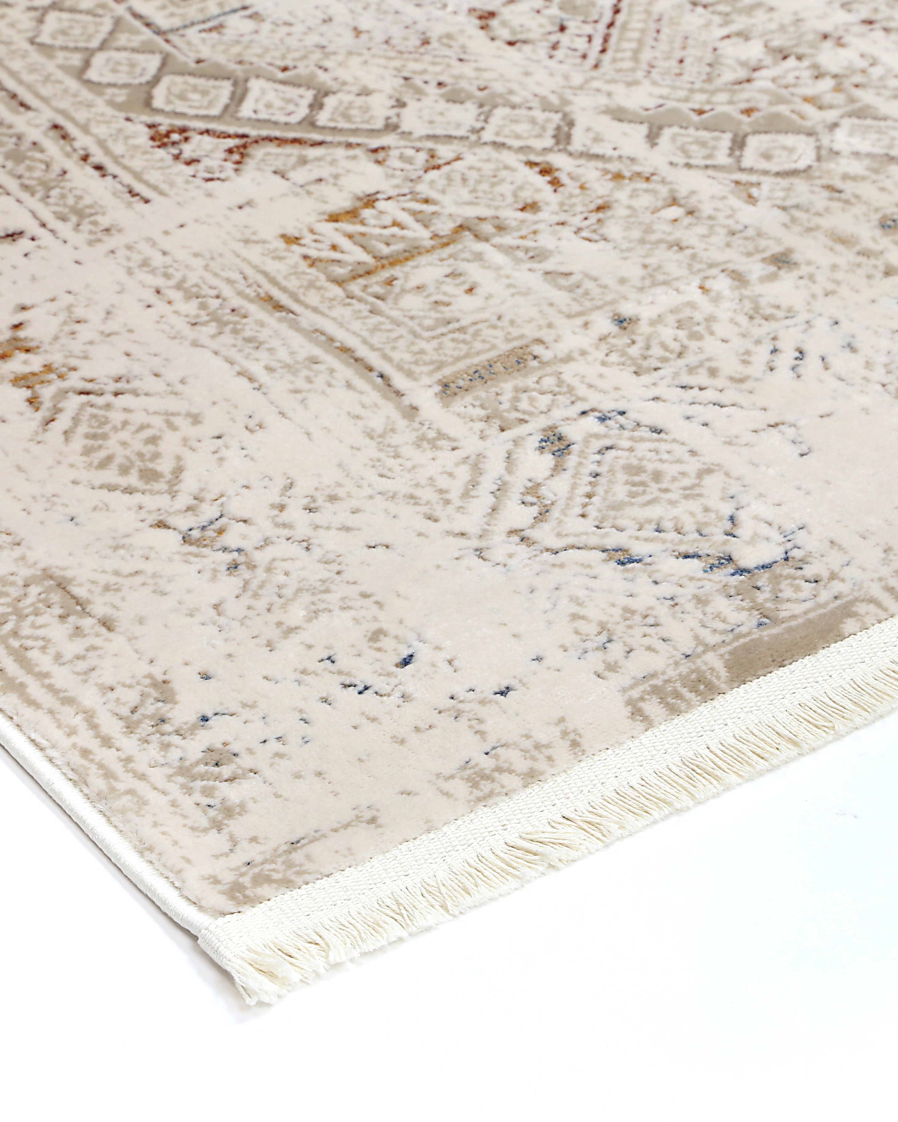 Bohemian Paradise Panel Beige Multi Rug - 03BMUL - Beige bohemian rug from Vogue Rugs Australia